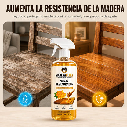 MaderaUltra — Spray Restaurador de Madera