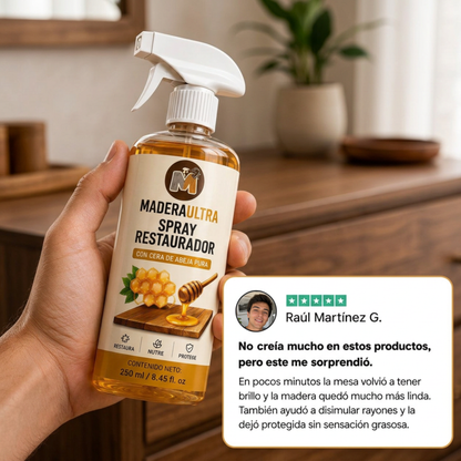 MaderaUltra — Spray Restaurador de Madera